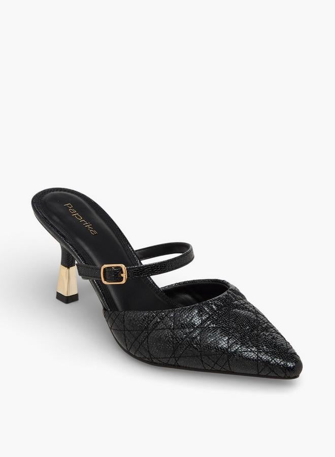 بابريكا صنادل نسائية بكعب خنجر تشكيلة رمضان - Image 3